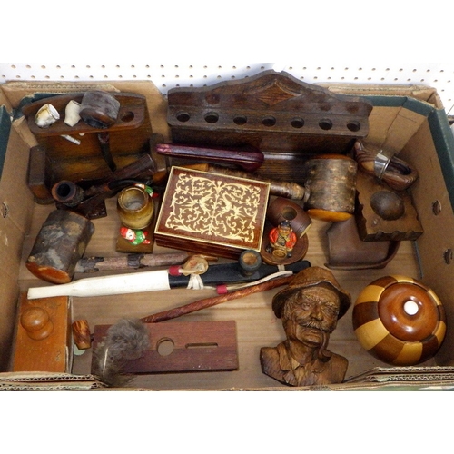359 - A group of smoking ephemera, misc cast figures, collectables etc (3)