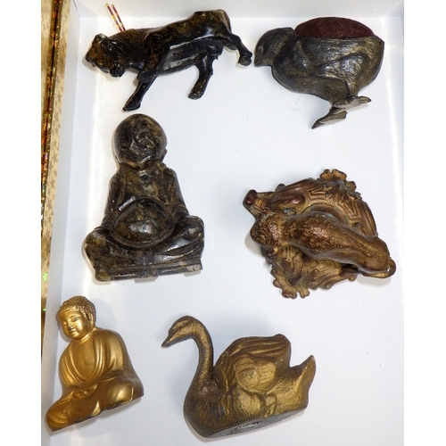 359 - A group of smoking ephemera, misc cast figures, collectables etc (3)