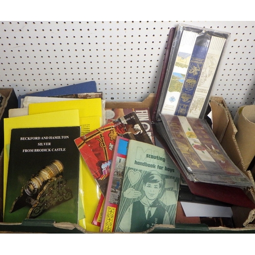 367 - A large qty of misc collectables including Damascus style box af, books, bookmarks etc (3)