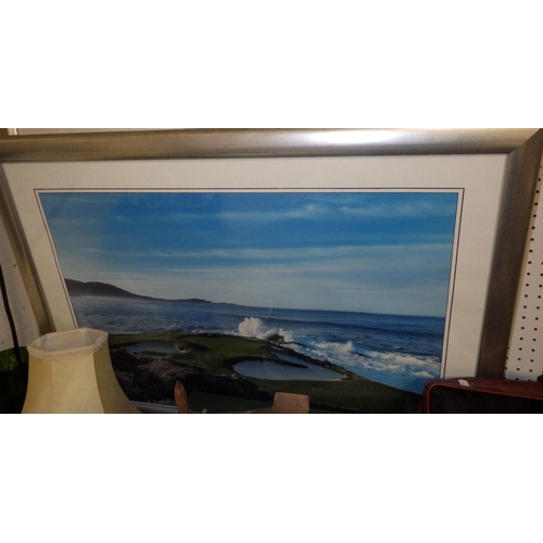 377 - Two framed insect boards, framed horse figure wall art etc