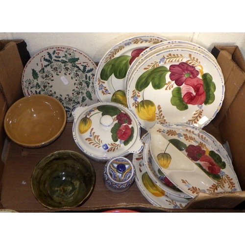 380 - A qty of Art Pottery, Belle Fiore tableware etc (2)