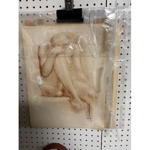 377 - Two framed insect boards, framed horse figure wall art etc