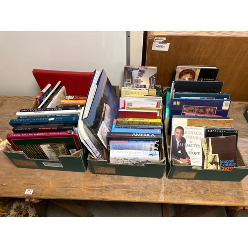 443 - Three boxes of books