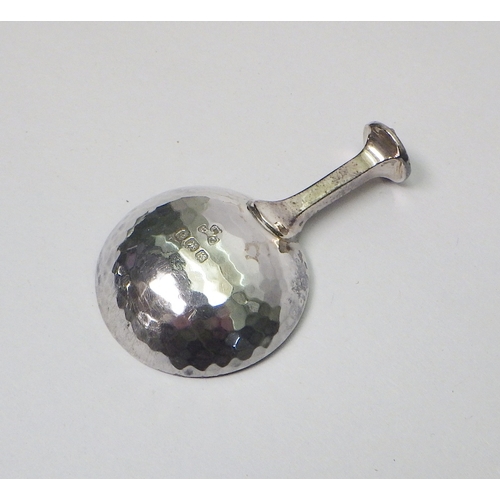 2 - An Arts & Crafts taste silver seal topped caddy spoon, G L Connell Ltd, Birmingham 1934.  62mm long ... 