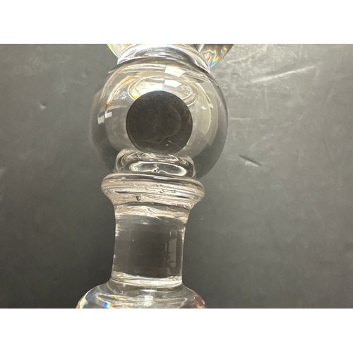 121 - A George V commemorative Coronation coin glass, 1911, the bell-shaped bowl engraved with a crowned G... 