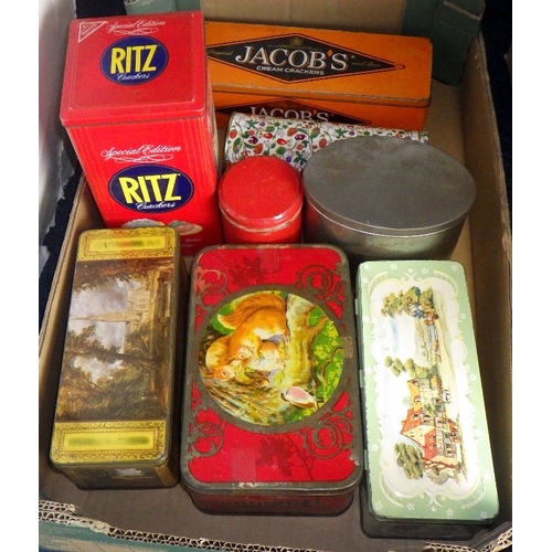 136 - A large qty of advertising tins (qty)