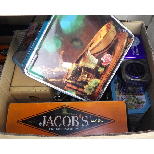 136 - A large qty of advertising tins (qty)