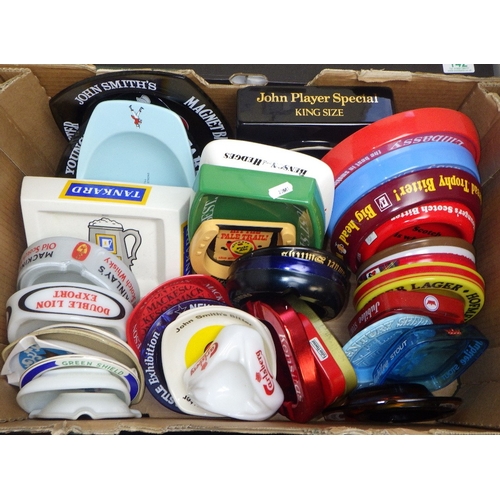143 - A collection of pub ashtrays