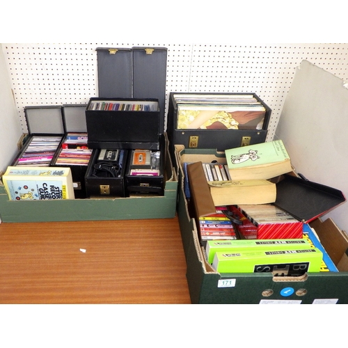 171 - A qty of LPs, CDs and tapes (3)