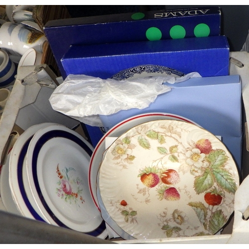 177 - Three boxes of misc ceramics and collectables (3)