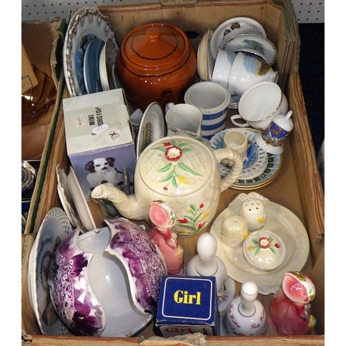 177 - Three boxes of misc ceramics and collectables (3)