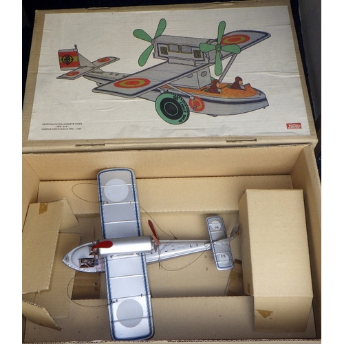 182 - A boxed Spanish flying boat model together with a boxed 'Space Walk Man' robot (2)