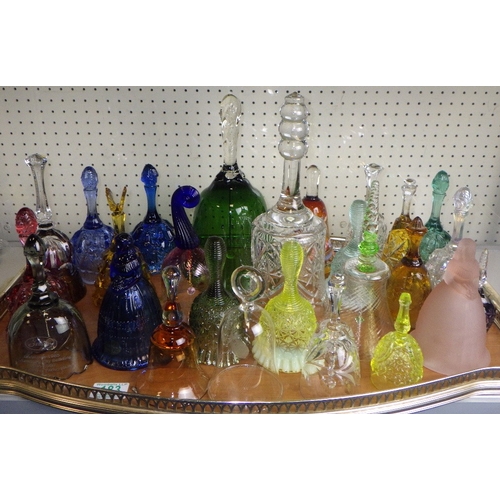 183 - A qty of glass bells