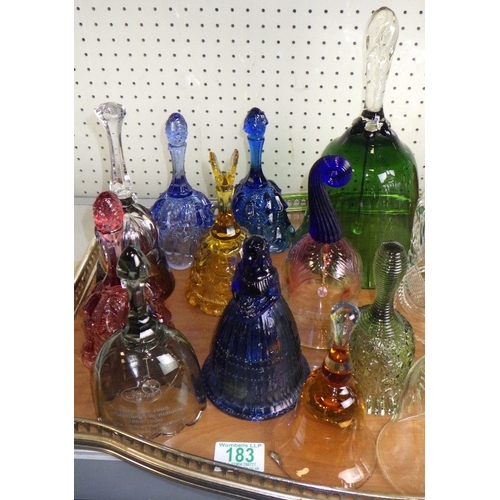 183 - A qty of glass bells