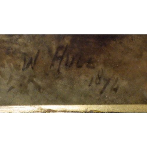 148 - WILLIAM HULL, 1820-1880 Forest landscape. Signed and dated lower right 