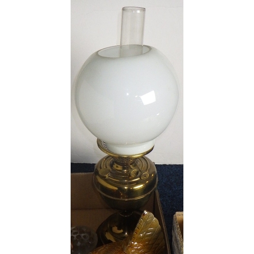 223 - An oil lamp together with various kitchenalia (2)