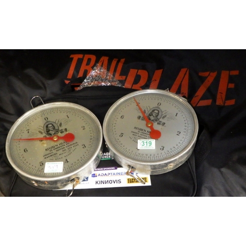 319 - A pair of gauges and a Trailblaze bag