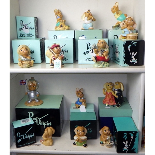 359 - A group of boxed Pendelfin figures