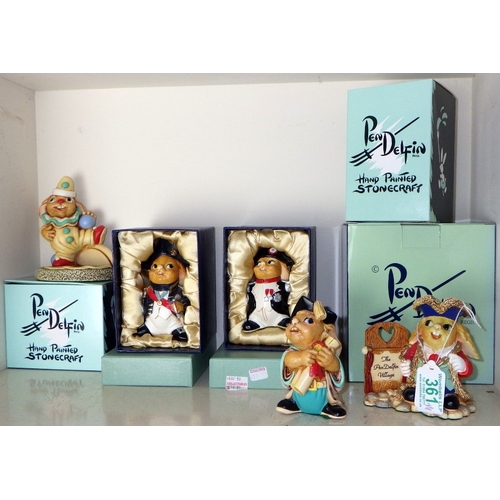 361 - A group of boxed Pendelfin figures