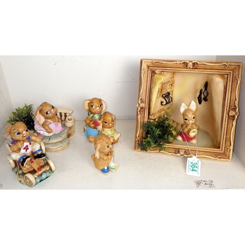 364 - A group of Pendelfin figures, unboxed