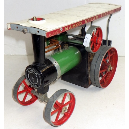 396 - A Mamod steam traction engine
