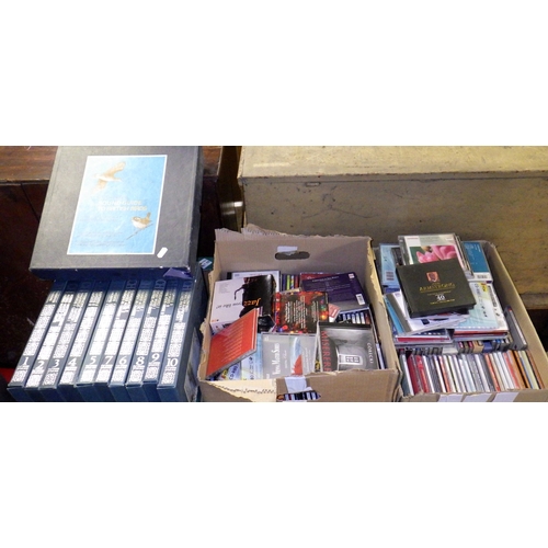 707 - A set of J.S Bach records, cd's, etc