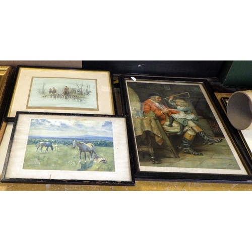 349 - Hunting prints to inc George Morland, CT Garland etc (qty)