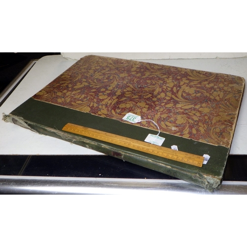 375 - A large book of illustrations of Eighteenth Century decoration, to inc Adams style internal architec... 