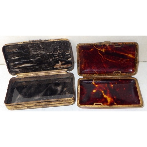382 - A group of four 19thC and later snuff / tobacco boxes, AF