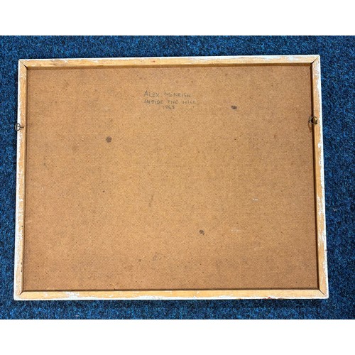 435 - Alexander McNeish [1932-2002] “Inside The Hill” signed and dated 1963