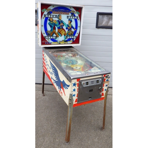 A Bally Freedom Pinball Machine, sold as seen, not used for some time ...