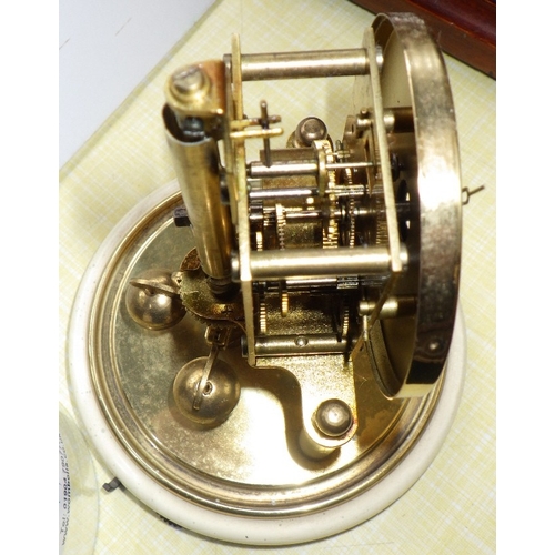 14 - A 1920s Westminster chime mantle clock together with a Cresta 400 day anniversary clock (2)