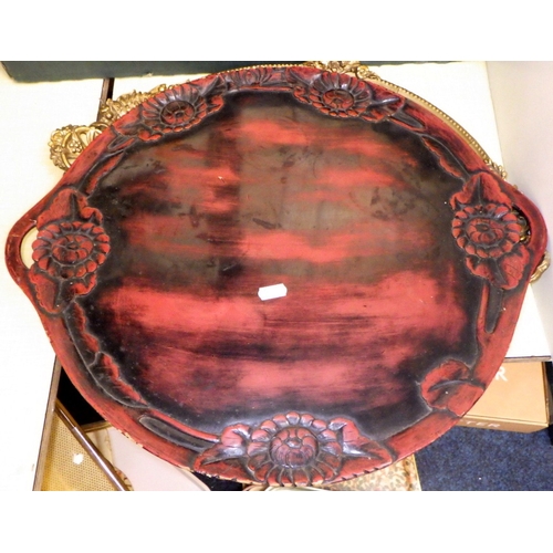 19 - An oval gilt framed portrait print of a young woman 'Stephanie', together with four framed Arms Of T... 