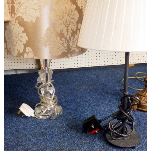 37 - A group of misc table lamps (6)