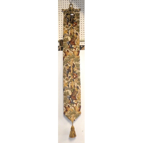 48 - Two Flemish style modern wall hangings and a similar narrow panel (3), largest 140 x 100cm