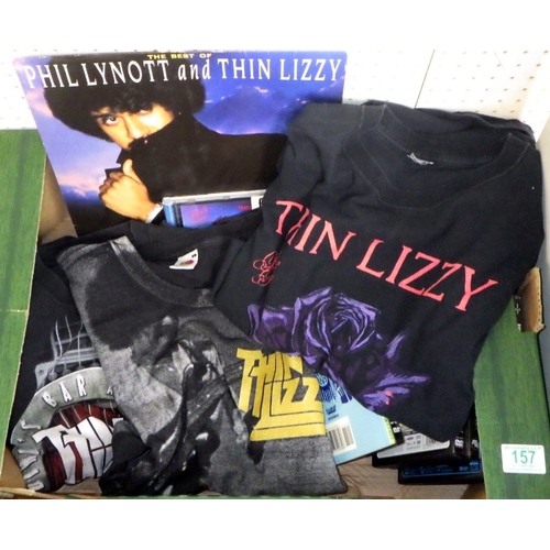 157 - A box of Thin Lizzy related ephemera