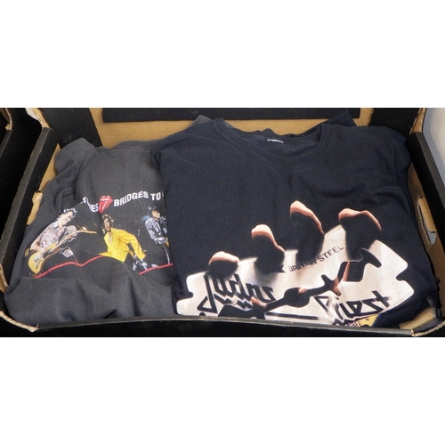 160 - A group of various music tour T-shirts, all worn AF labels removed, possibly medium - large sizes