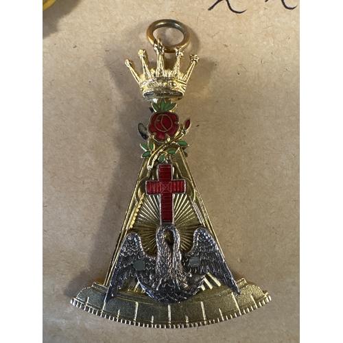 A qty of Masonic regalia