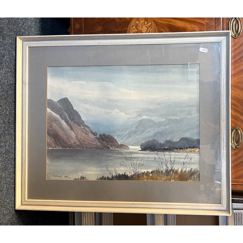 EDWIN GRIEG HALL (1929-2017)
WATERCOLOUR
‘Crummock Water Early Morning’
Signed lower left, signed, titled and dated (19)74 verso