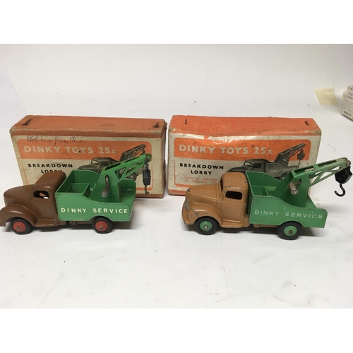 1922 - Dinky toys, #25x Breakdown lorry, x2 boxed