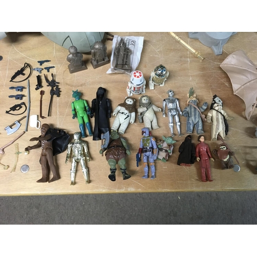 2308 - Star Wars, vintage , including Empire strikes back AT-AT Walker, in tatty box with instructions leaf... 