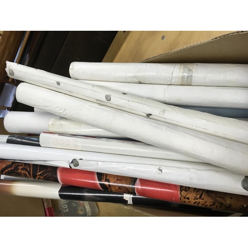 2324 - A box containing a collection of posters including Star Wars, Kelly Brook, Turtles, Jet from Gladiat... 