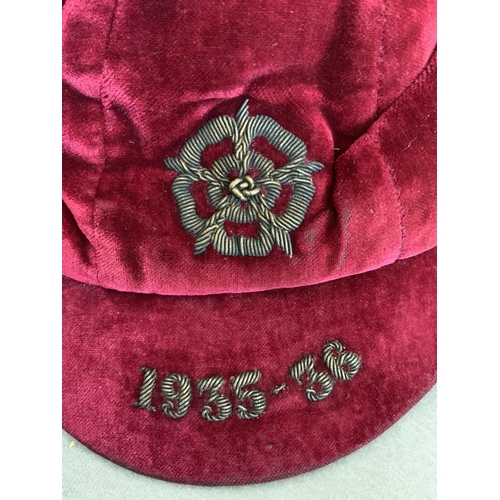 16 - 1935/36 Eric Brook England Football Cap: The Manchester City legend played v Wales Scotland and Nort... 