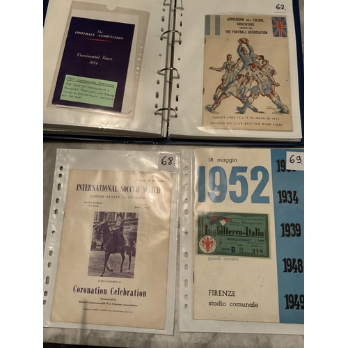 190A - Best Ever England Away Football Programme + Ticket Collection: One off chance to obtain this incredi... 