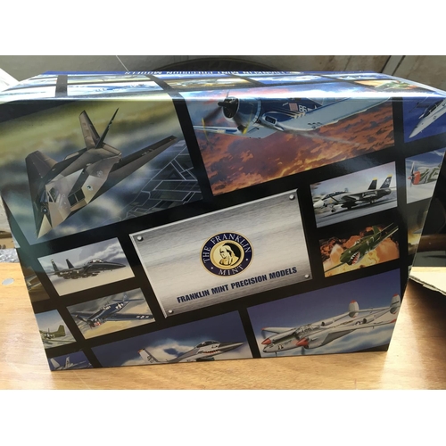 241 - Franklin mint, boxed F4U Corsair , WWII aces, diecast model, mib