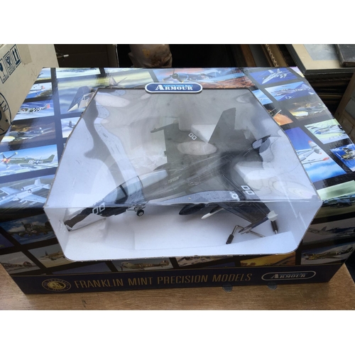 245 - Franklin mint, Armour collection, boxed, diecast model, F-18 Hornet