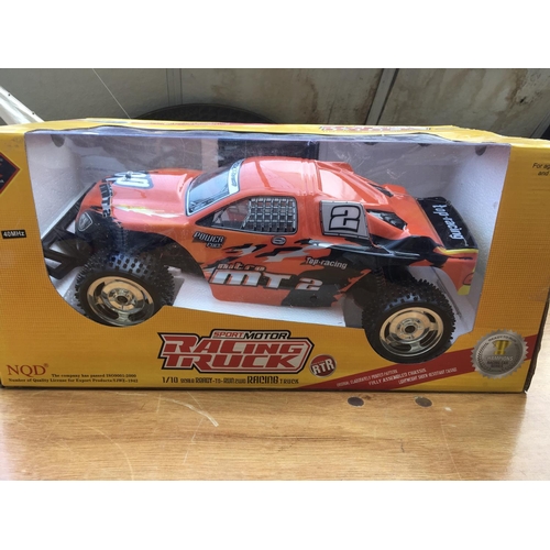 247 - Sport motor racing, 1:10 scale , R/C 2WD racing truck, mib