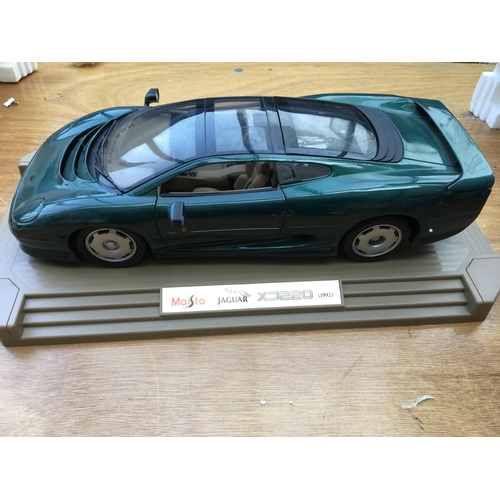 258 - Maisto, boxed, diecast model of 1:6 scale 1993 Jaguar XJ220 Silverstone sports car
