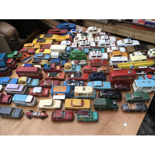 284 - A collection of playworn diecast vehicles including Corgi