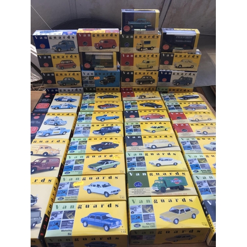 298 - A collection of boxed Lledo Vanguards diecast vehicles x49